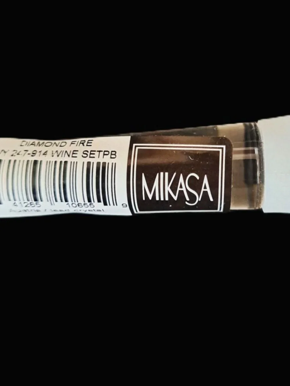 MIKASA Diamond Fire Wine Set Crystal Coaster & Wine Bottle Stopper Vintage NIB